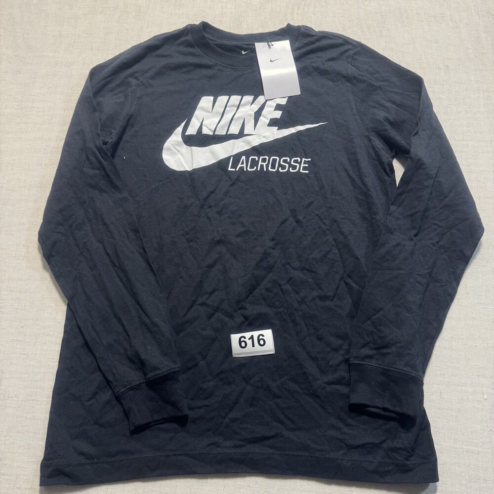 NIKE Boys L-L-G LACROSE Black‎ Tee Sz L Brand New